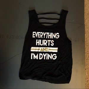 Strappy Back Funny Workout Tank